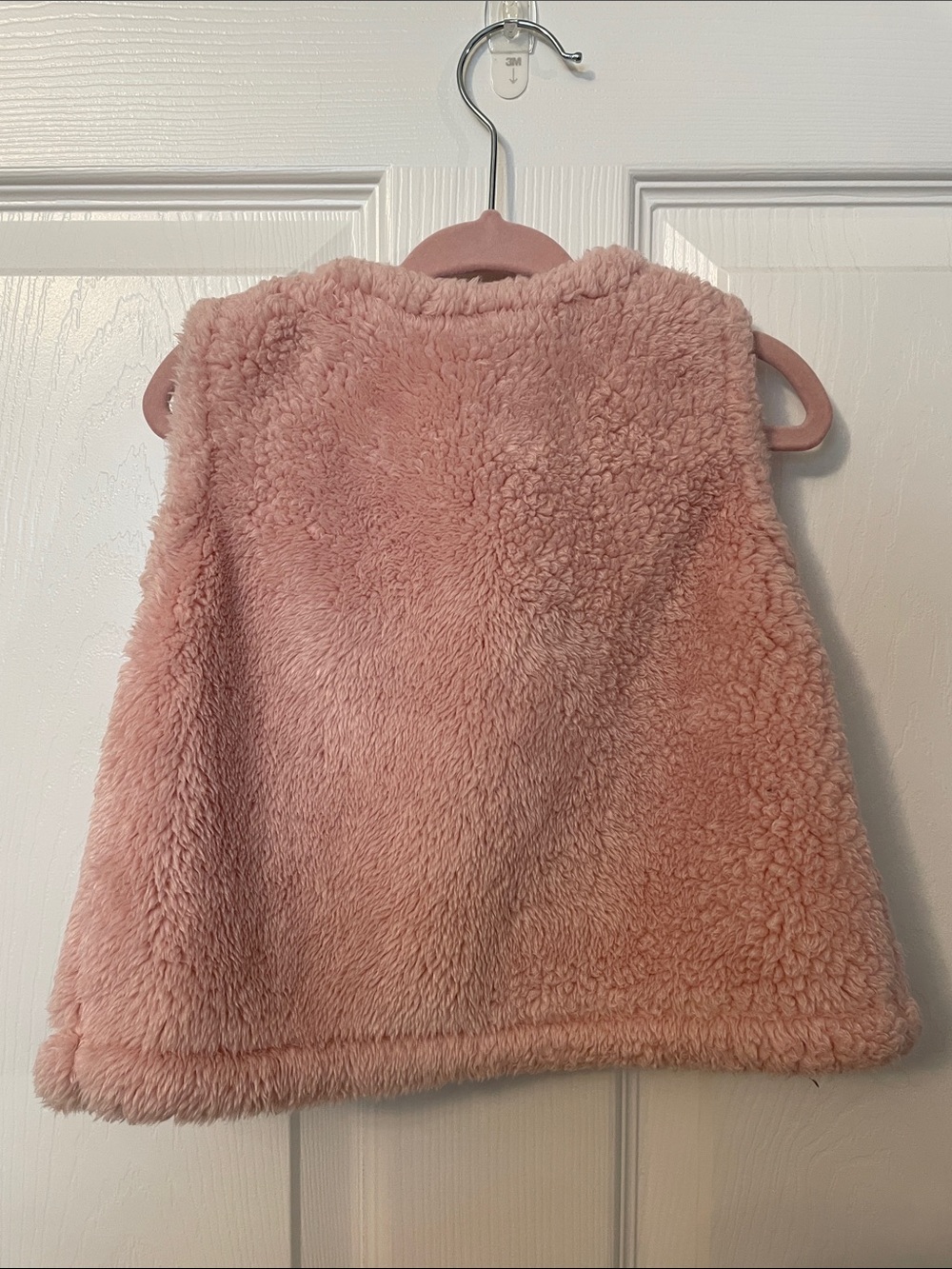 Carter's Dusty Rose Sherpa Baby Vest with Bow - Picture 2 of 7